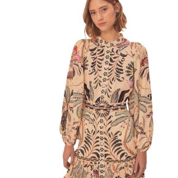 FARM Rio Multicolor Botanical Mini Dress - Picture 1 of 6